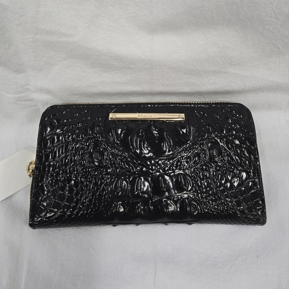 Brahmin “Suri” Black Melbourne Wallet